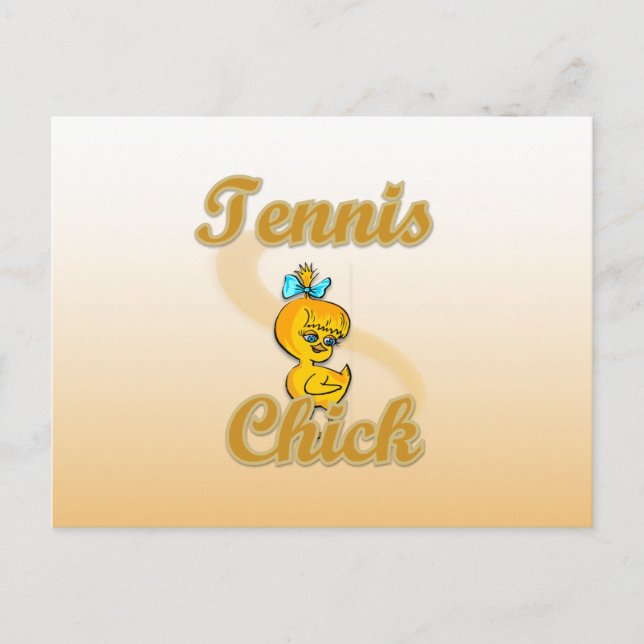 Tennis  Chick Postcard (Front)