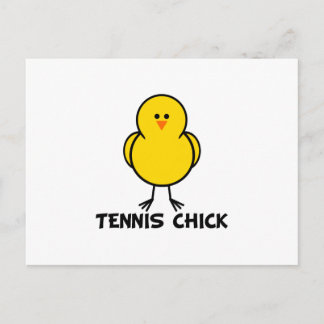 Tennis Chick Postcard