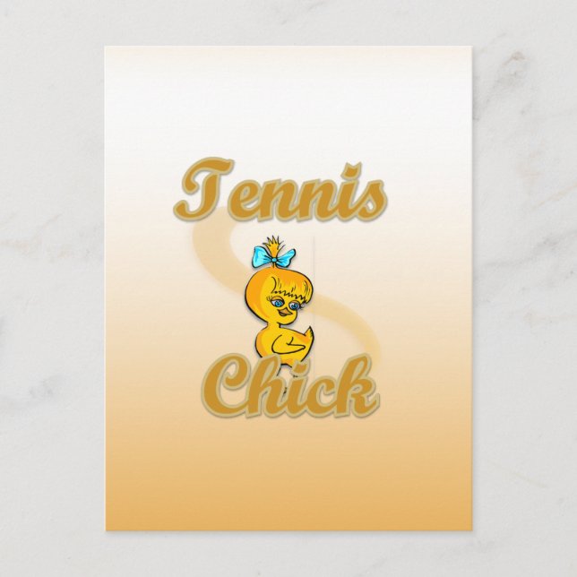 Tennis  Chick Postcard (Front)