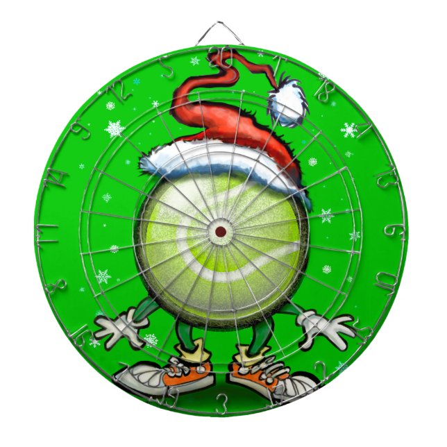 Tennis Christmas Dartboard (Front)