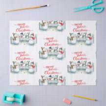 Tennis Christmas  Festive Snowman 