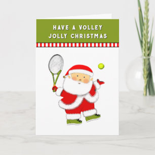 Tennis Christmas Holiday Card