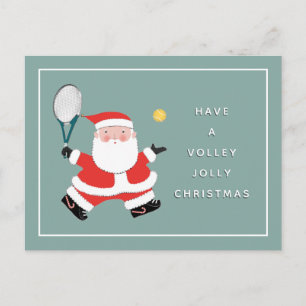 Tennis Christmas Holiday postcard