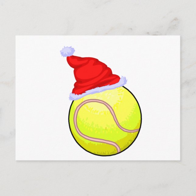 Tennis Christmas Holiday Postcard (Front)
