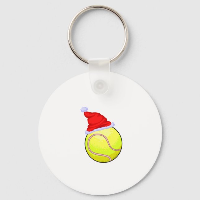 Tennis Christmas Key Ring (Front)