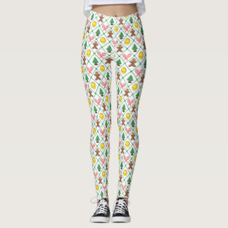 Tennis Christmas pattern Leggings