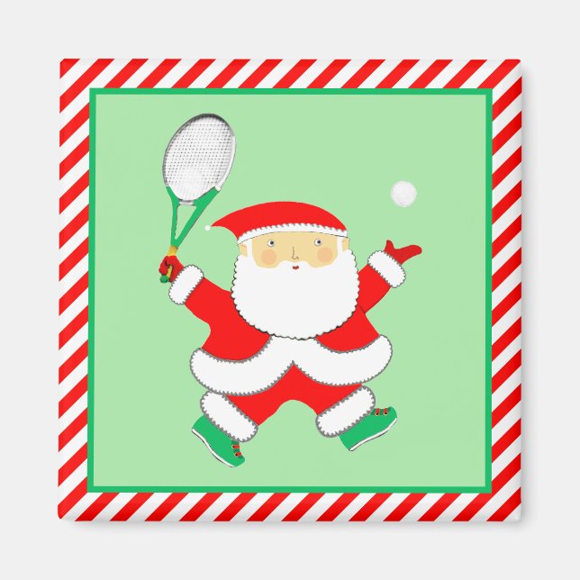 Tennis Christmas Stocking Stuffers Magnet (Front)