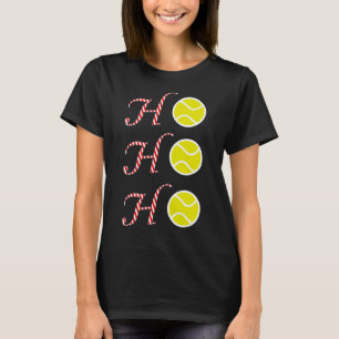 Tennis Christmas T Shirt -sports Ho Ho Ho Holiday