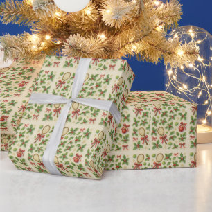 Tennis Christmas themed for player Wrapping Paper