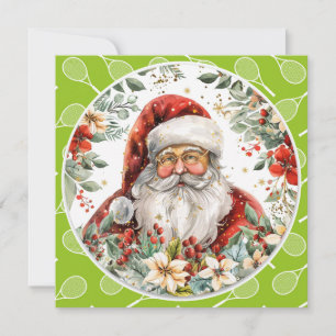 Tennis Christmas themed Holiday Card