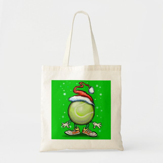 Tennis Christmas Tote Bag (Front)