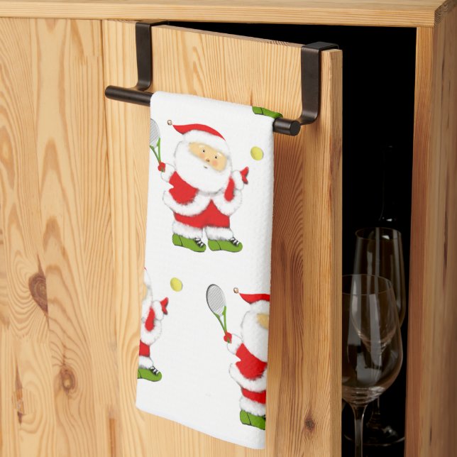 Tennis Christmas Towel (Thirds Fold)