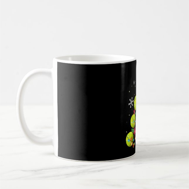 tennis christmas tree gifts coffee mug (Left)