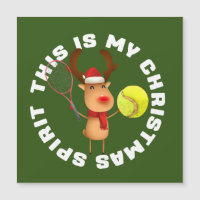 Tennis Christmas with reindeer Christmas Spirit