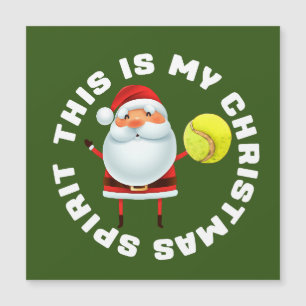 Tennis Christmas with Santa Claus Christmas Spirit