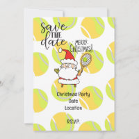 Tennis Christmas with Santa Claus 