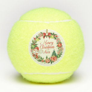 Tennis Christmas with tennis ball 