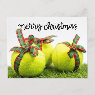 Tennis Christmas with Tennis ball and gifts Card