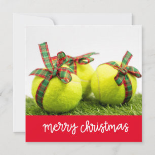 Tennis Christmas with Tennis ball  Card
