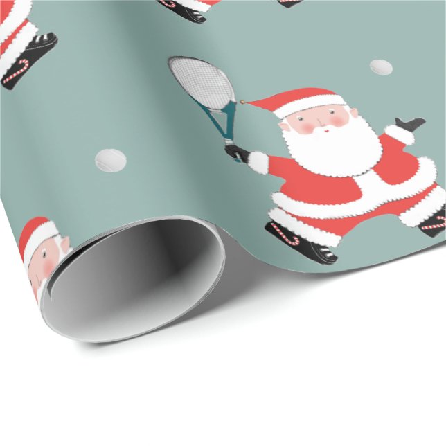 Tennis Christmas Wrapping Paper (Roll Corner)