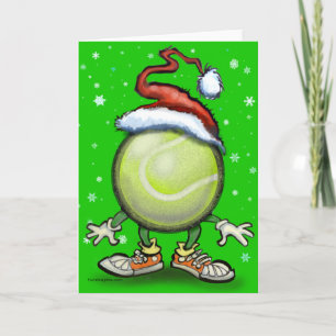 Tennis Chrsitmas Holiday Card
