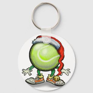 Tennis Chrsitmas Key Ring
