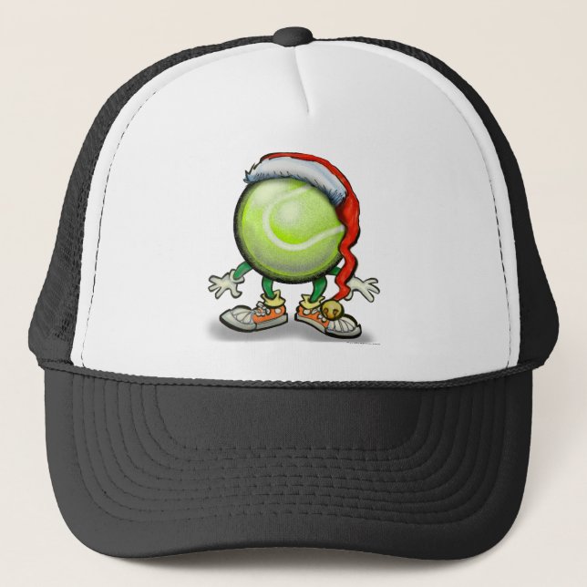 Tennis Chrsitmas Trucker Hat (Front)