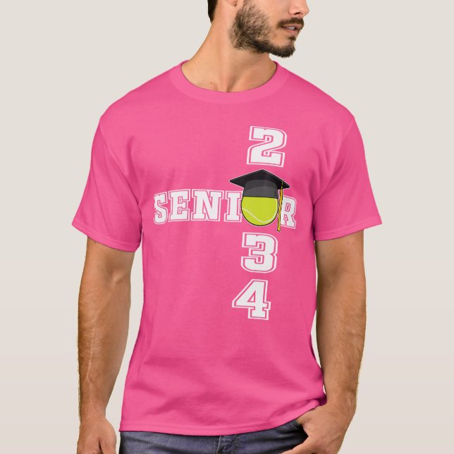Tennis Class Of 2034 School Graduation Senior 2034 T-Shirt (Front)