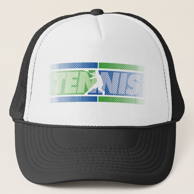 Tennis clothing for men, women and kids trucker hat (Front)