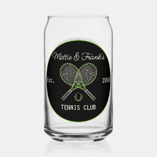 Tennis Club Bar Lounge Beer Can Glass