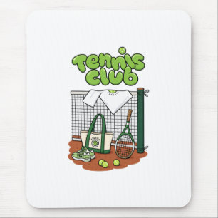 Tennis Club Classic Sports Graphic – Green Tennis Mouse Mat