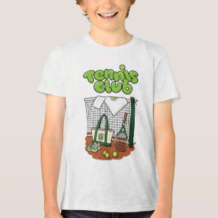 Tennis Club Classic Sports Graphic – Green Tennis  Tri-Blend Shirt