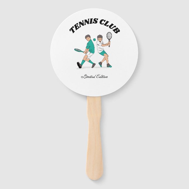 Tennis Club Hand Fan (Front)
