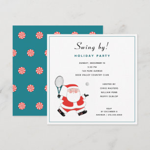 Tennis Club Holiday Party Invitation