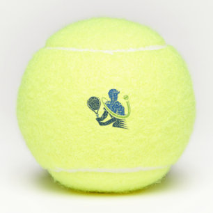 Tennis Club Logo -  Dynamic Action, Sporty Style Balls