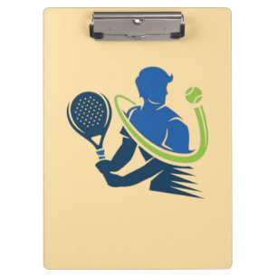 Tennis Club Logo -  Dynamic Action, Sporty Style Clipboard
