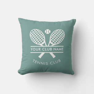 Tennis Club Name Sports Swag Any Color Cushion