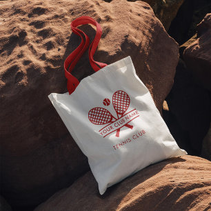 Tennis Club Name Sports Team Swag Custom Tote Bag