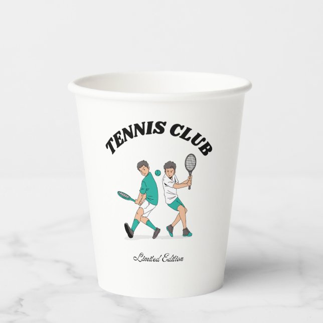 Tennis Club Paper Cups (Front)