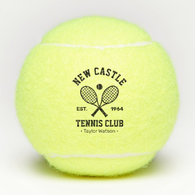 Tennis Club Personalised Balls (Front)