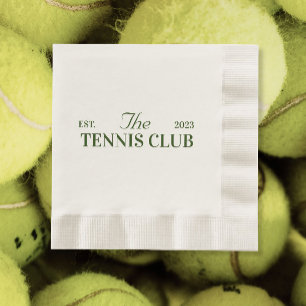 tennis club themed party  napkin