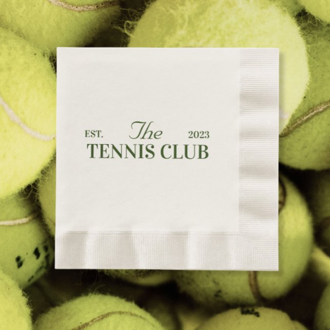 tennis club themed party  napkin (Creator Uploaded)