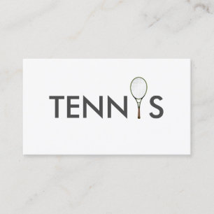 Tennis Coach Business Card