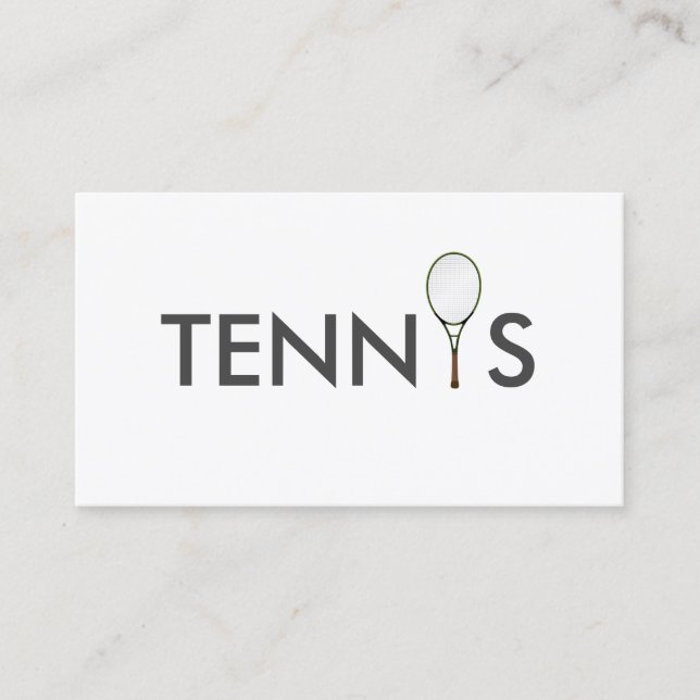 Tennis Coach Business Card (Front)