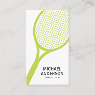 Tennis coach business card
