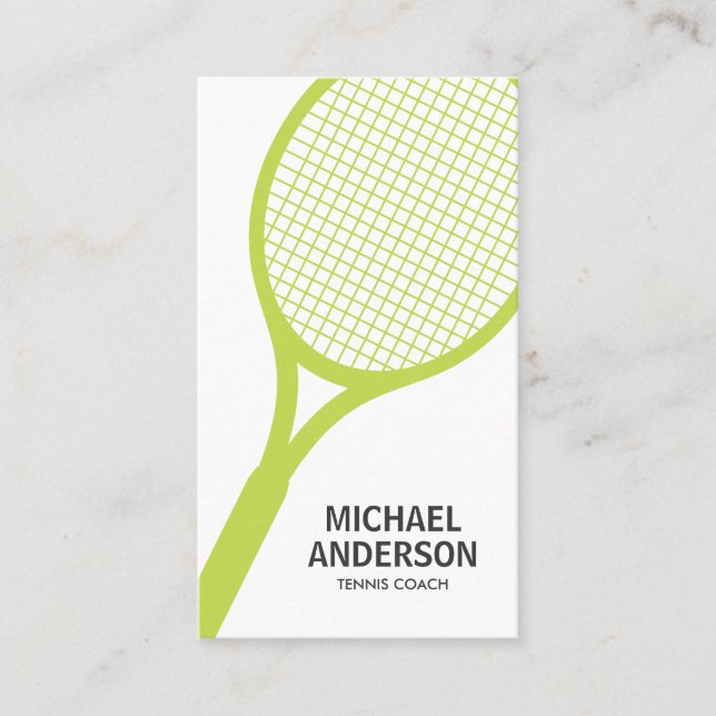Tennis coach business card (Front)