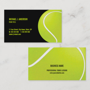 Tennis Coach business card