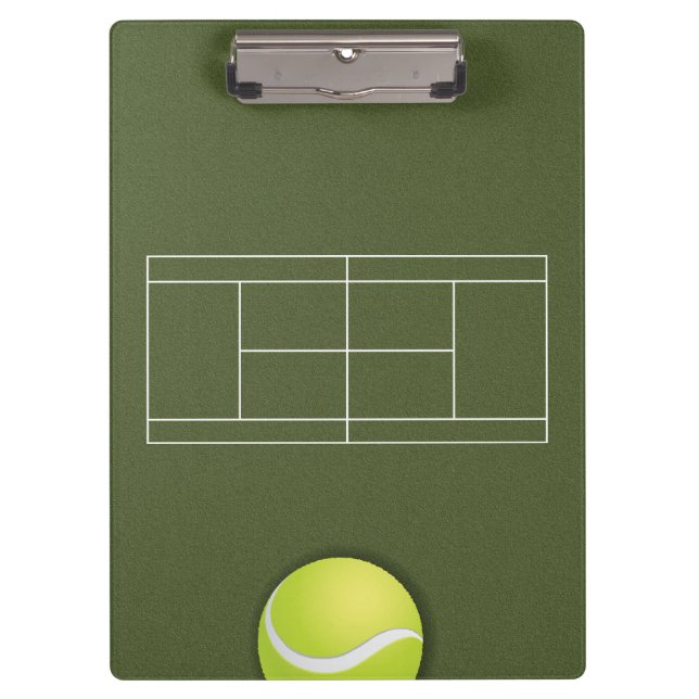 Tennis Coach Clipboard (Front)