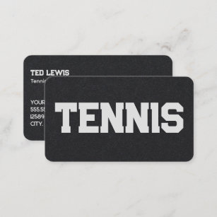 Tennis Coach Custom QR Business Card