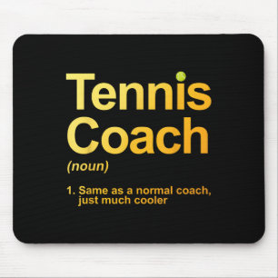 Tennis Coach Design For Men Women Tennis Lover Ten Mouse Mat